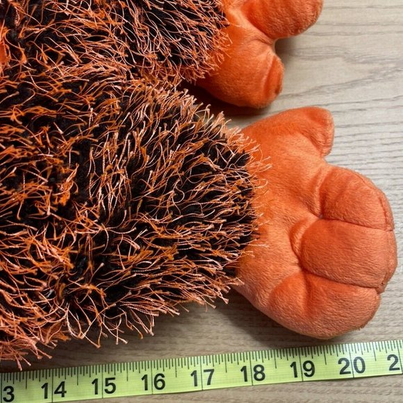 Kellytoy Large Gorilla Plush Sugar Loaf Monkey Orange Black 2016 Stuffed Animal - Picture 10 of 10